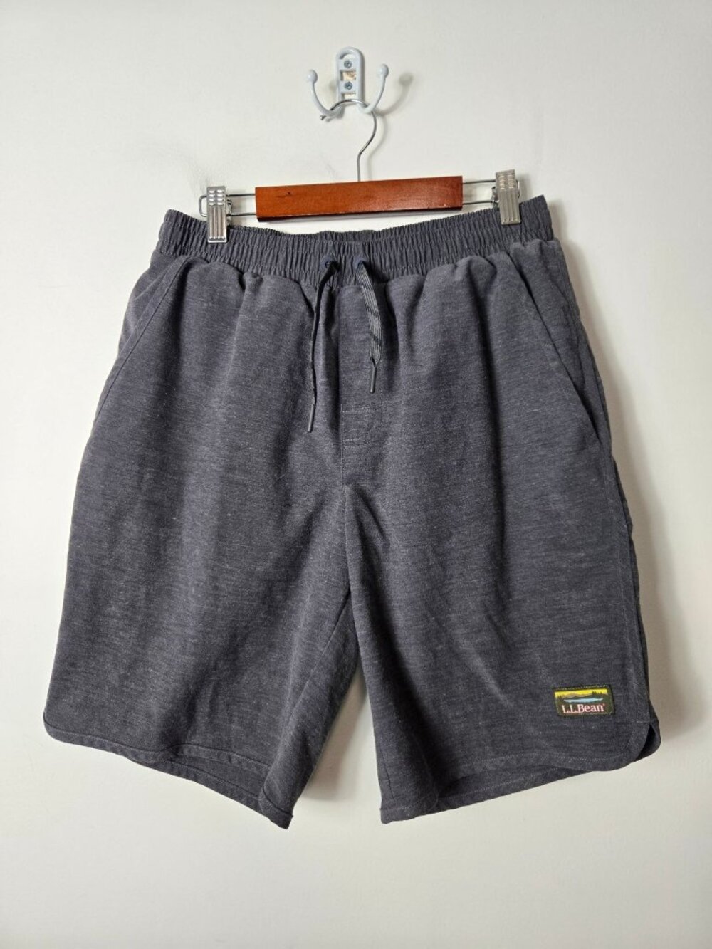 L.L. Bean Men's All-Adventure Gray Swim Shorts Lined Size S UPF 50+ Trunks
